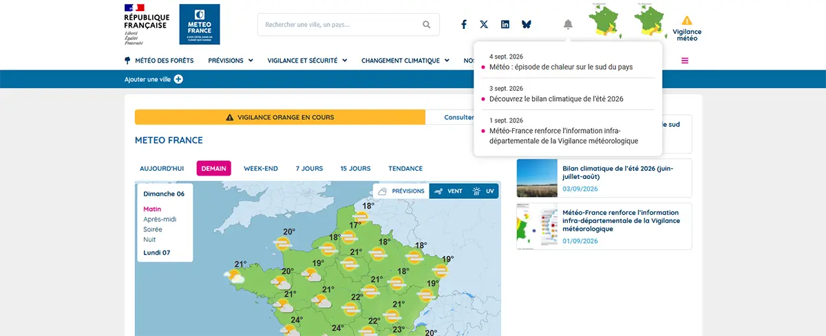 Meteo France Screenshot